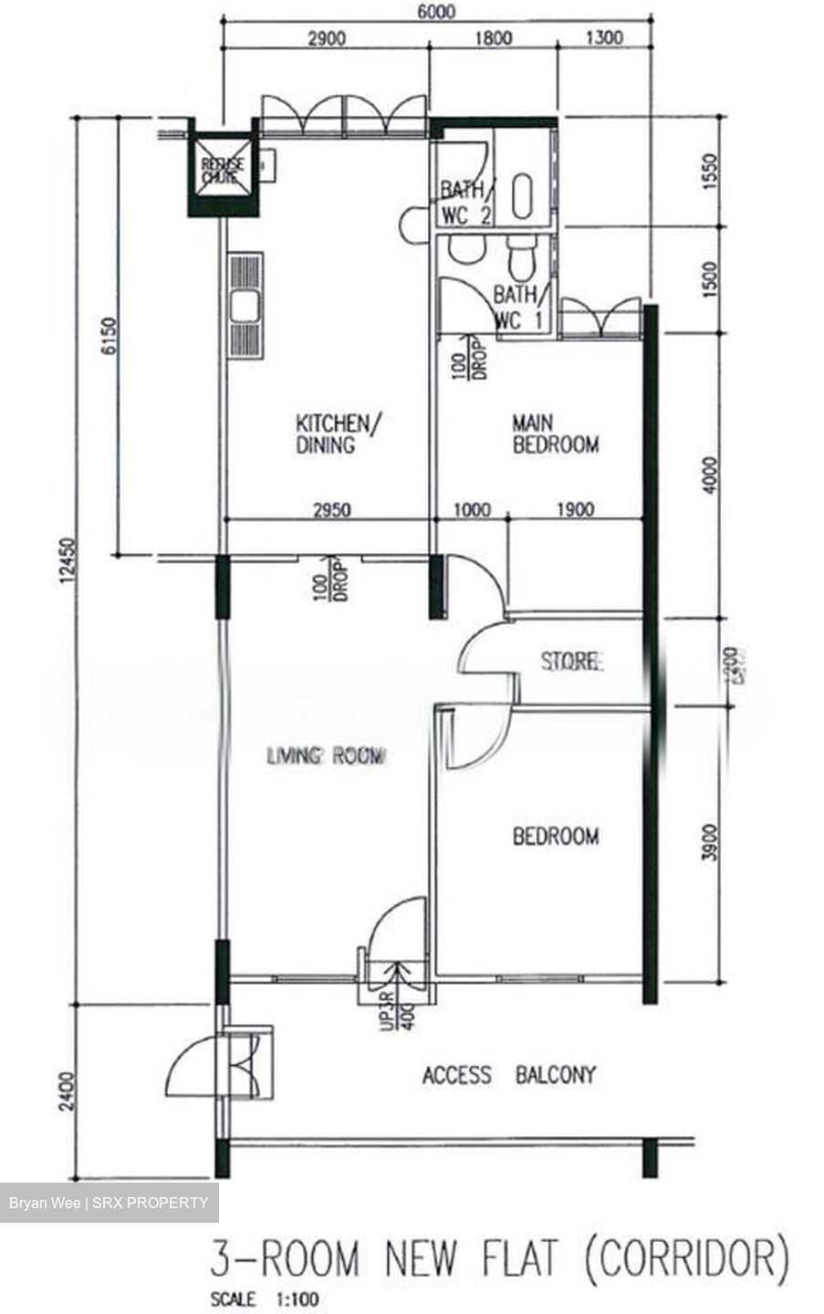 Blk 182 KEBUN BARU LINK 2 (Ang Mo Kio), HDB 3 Rooms #587685411